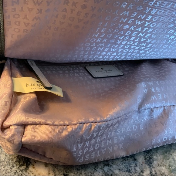 BUY IT NOW. NWOT, Kate Spade Robinson Street Crossbody Handbag Black/cream bow. - Picture 5 of 10